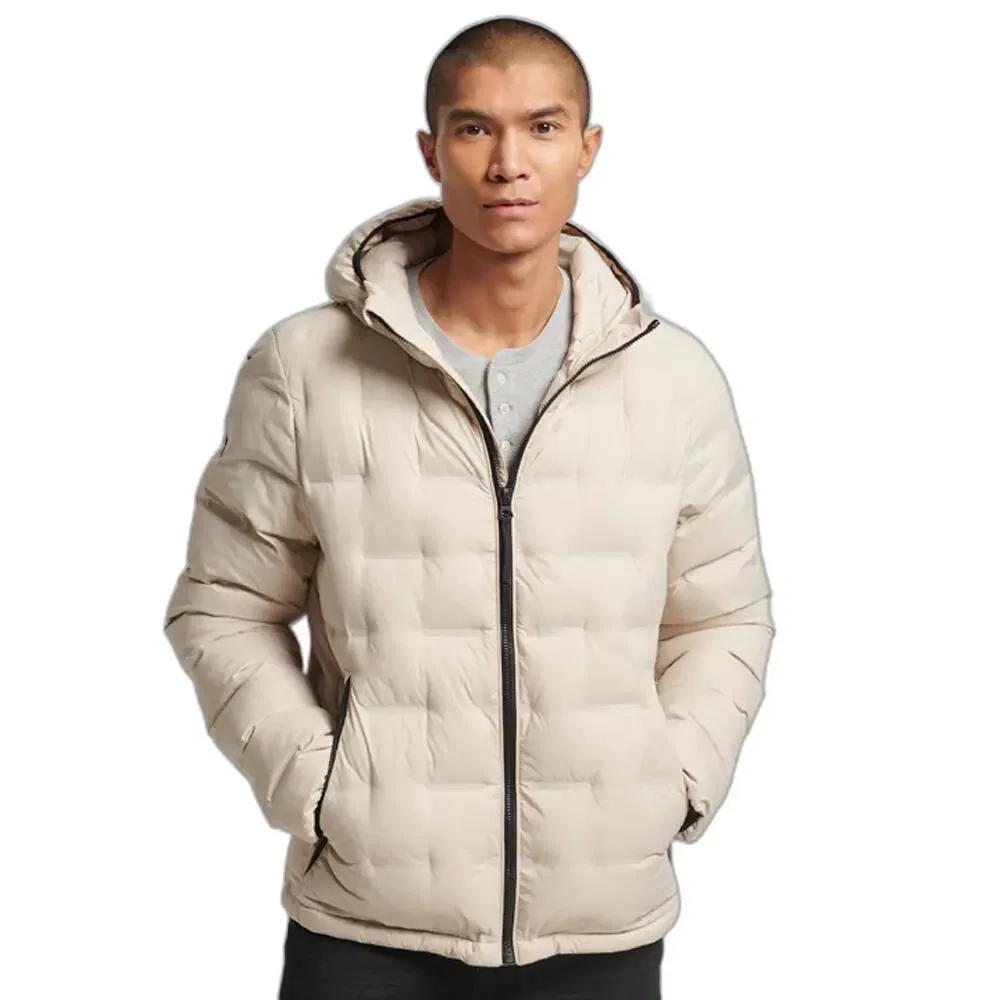 Женская стеганая куртка с капюшоном Superdry, Beige