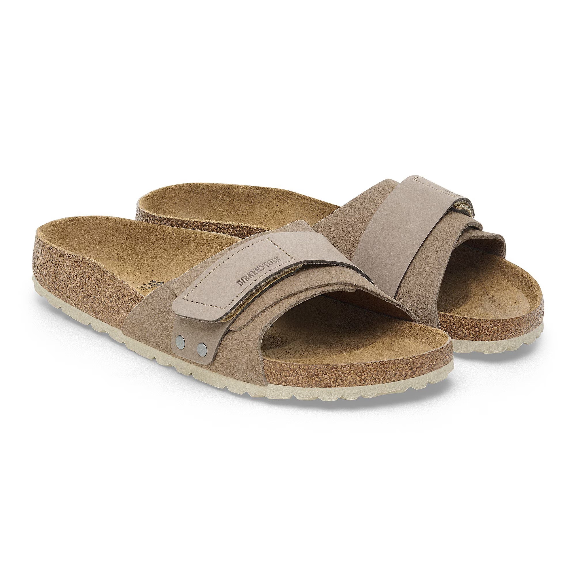 Сандалии Birkenstock Oita Suede Leather 1027939/1028056, серо-коричневый — фото 4