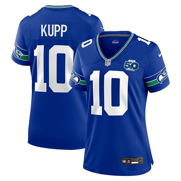 

Женская футболка Cooper Kupp Royal Seattle Seahawks Alternate 2 50th Season Game Nike