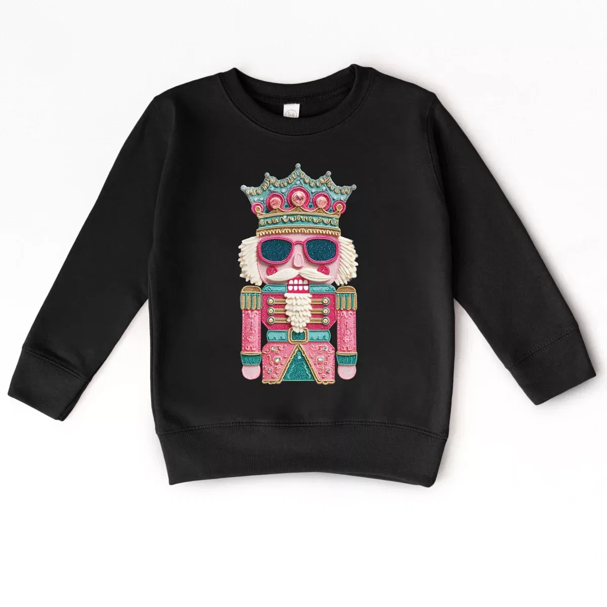 Детский свитшот для девочек с принтом Nutcracker Patchwork Print The Juniper Shop, Pink