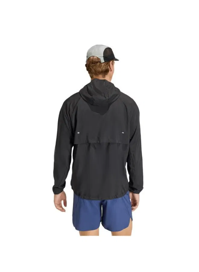 Куртка ветровка с длинным рукавом Adi365 Running Essentials Adidas, черный — фото 2