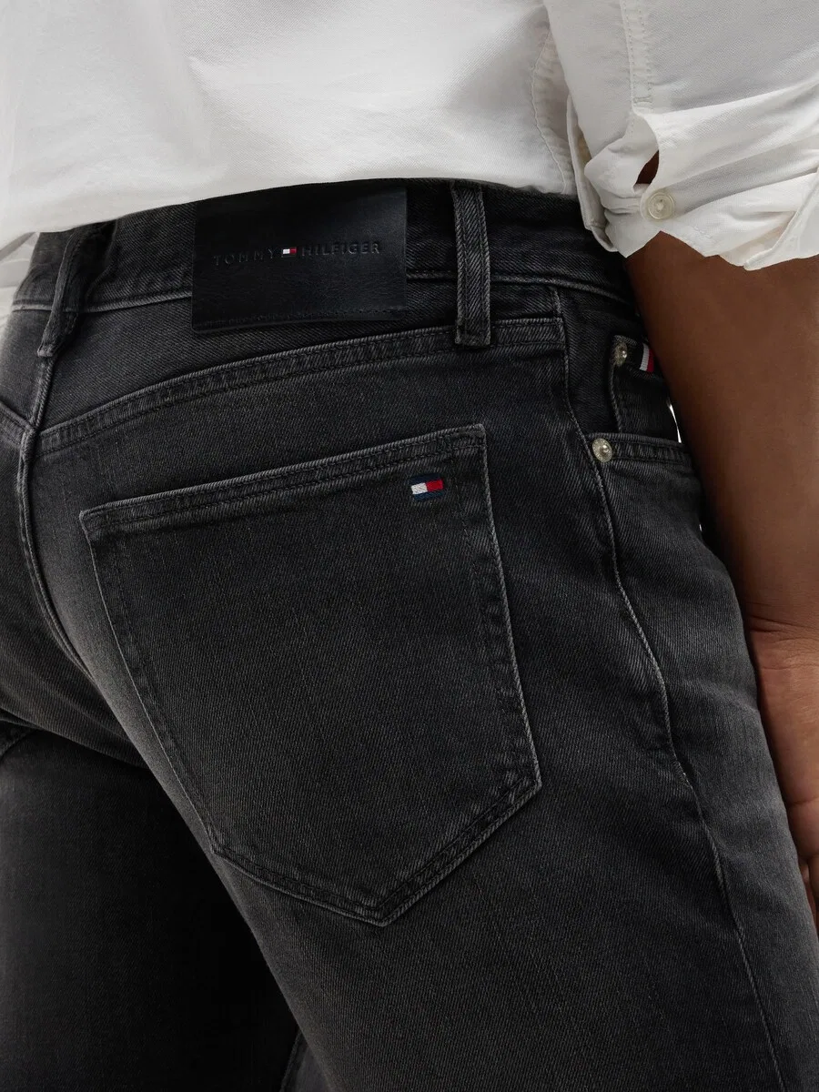 Джинсы TOMMY HILFIGER Slim fit 'Denton' темно-серого цвета — фото 3