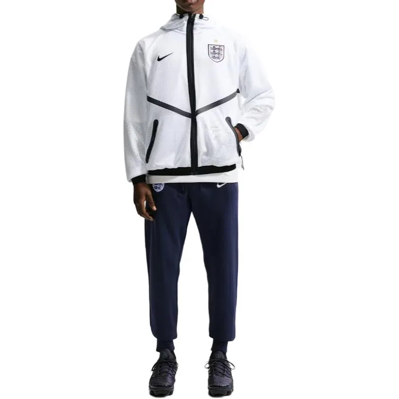 Мужская куртка с принтом England Dri FIT Nike, White — фото 3