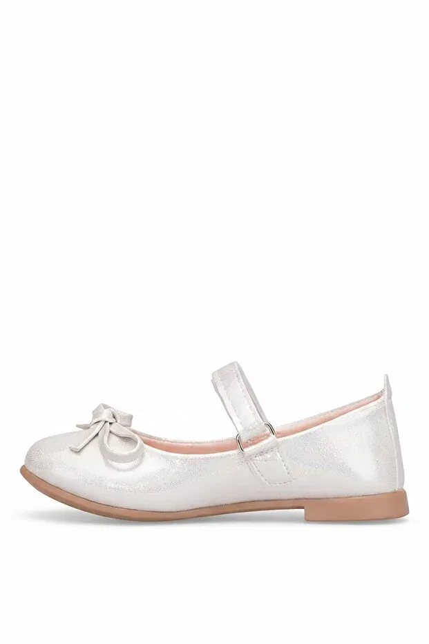 Детские балетки для девочек из текстиля с принтом Elit hy-f-4032-26y filet girls' ballerina ballet shoes Ayakkabı Fuarı, Sedef — фото 4