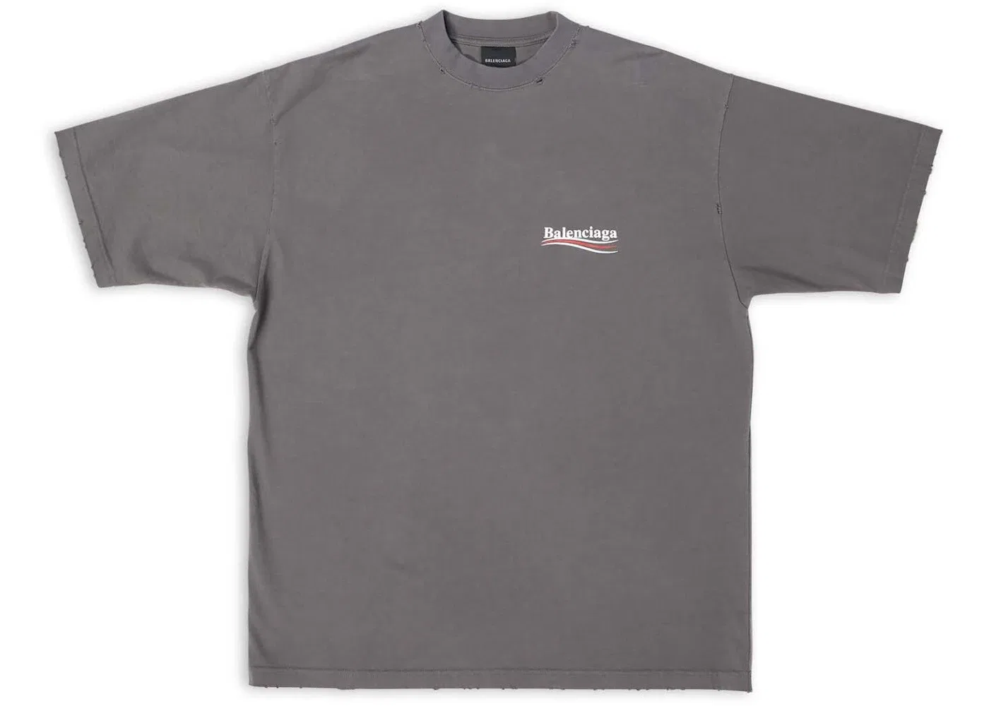 Унисекс футболка с принтом Balenciaga Political Campaign, Grey