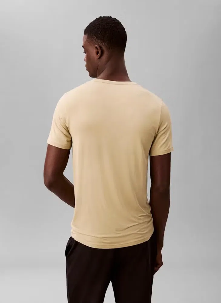 Футболка для отдыха с коротким рукавом Ultra Soft Modal Calvin Klein, шалфейный — фото 2