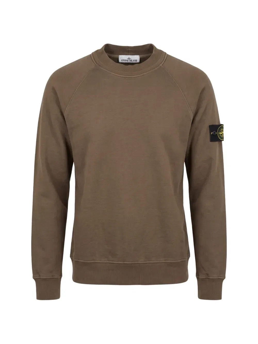 6100053 Толстовка из трикотажной хлопчатобумажной ткани Stone Island, коричневый