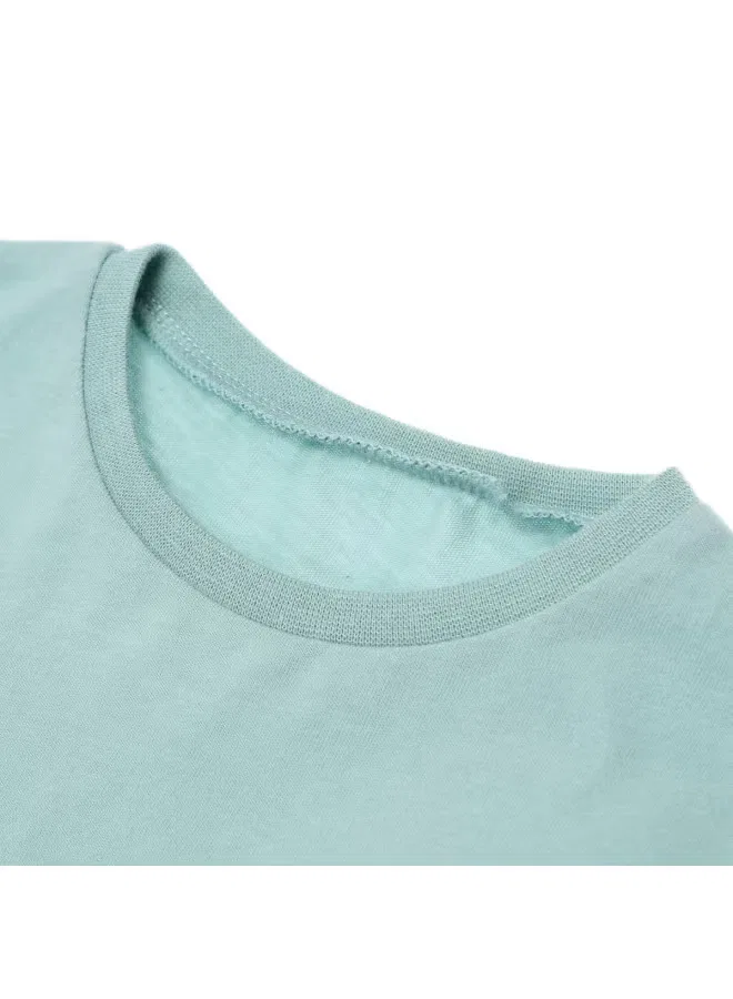 Футболка хлопковая Zara, зеленый — фото 4