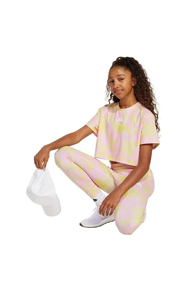 Детская футболка для девочек хлопковая Adidas, Multicolor — фото 3