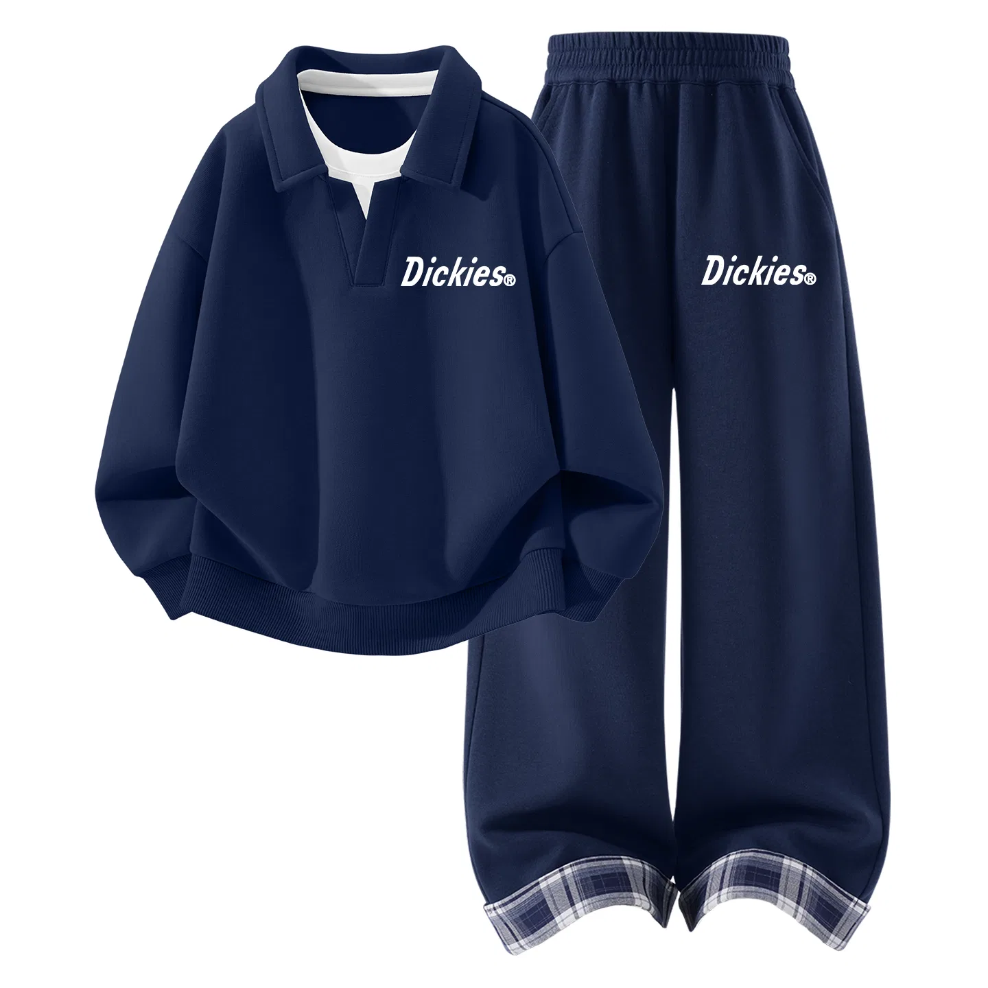 Детский спортивный костюм с принтом Slim Fit K Navy Blue Dickies, Slim Fit K Navy Blue
