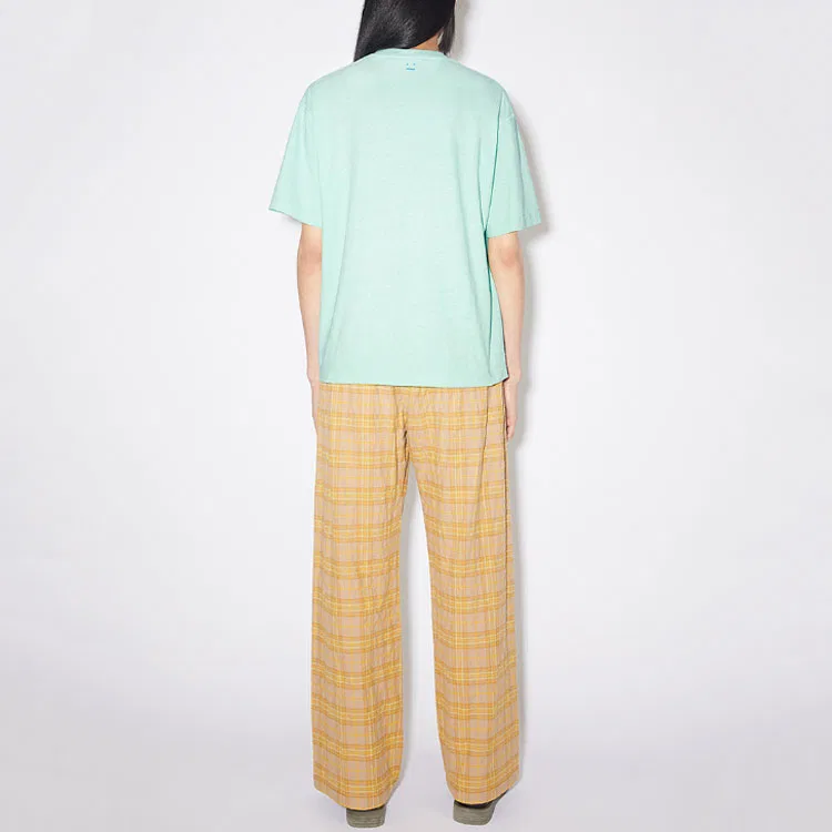 Футболка с длинным рукавом Face Patch Acne Studios, Sea Bubble Green — фото 4