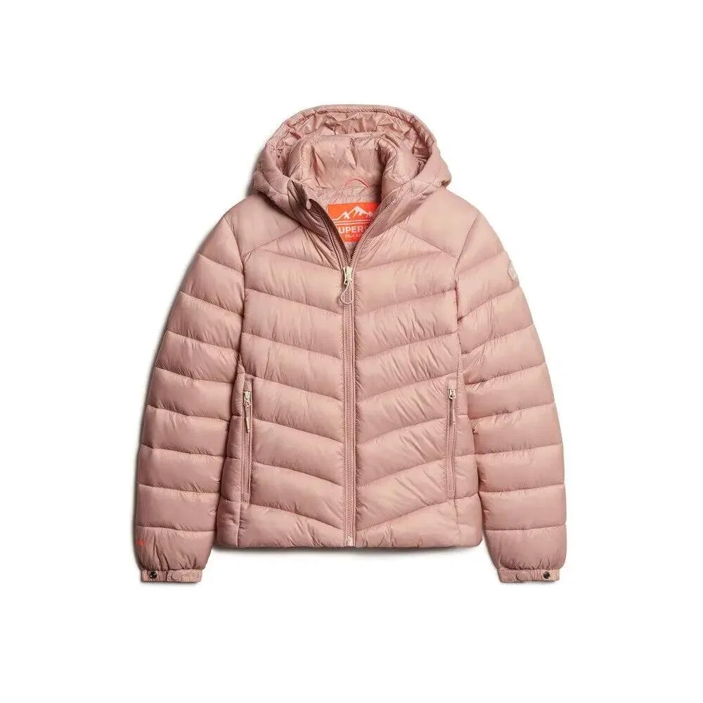 Женская стеганая куртка с капюшоном Fuji Superdry, Rosa