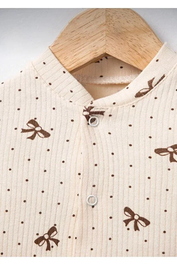Детский комплект для новорожденных девочек хлопковый Simurg Baby, Beige — фото 4