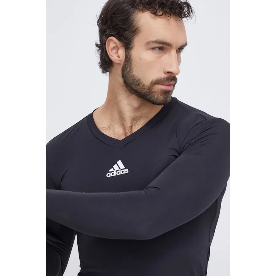Футболка с длинным рукавом Team Base Tee adidas, Черный — фото 4