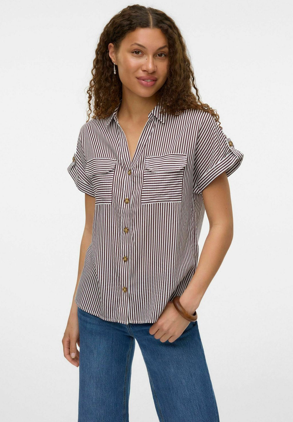 

Рубашка VMBUMPY Vero Moda, бордовый