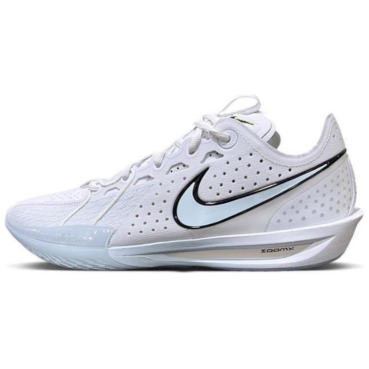 

Nike Баскетбольные кроссовки Air Zoom GT Cut 3 с низким антискользящим покрытием, износостойкие, мужские, белые