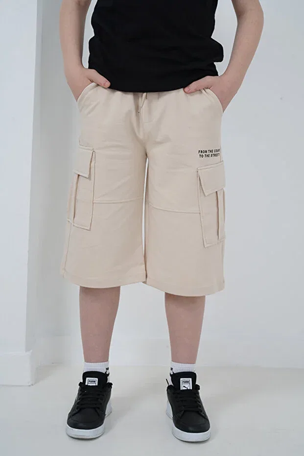 Детские шорты для мальчиков карго Haykids, Beige