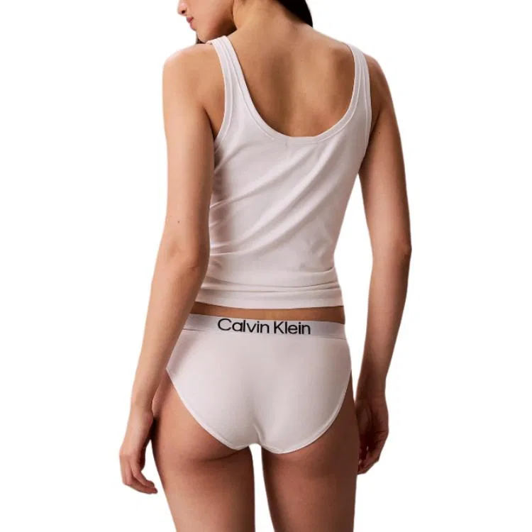 Женские трусы с хлопком Calvin Klein, White — фото 3