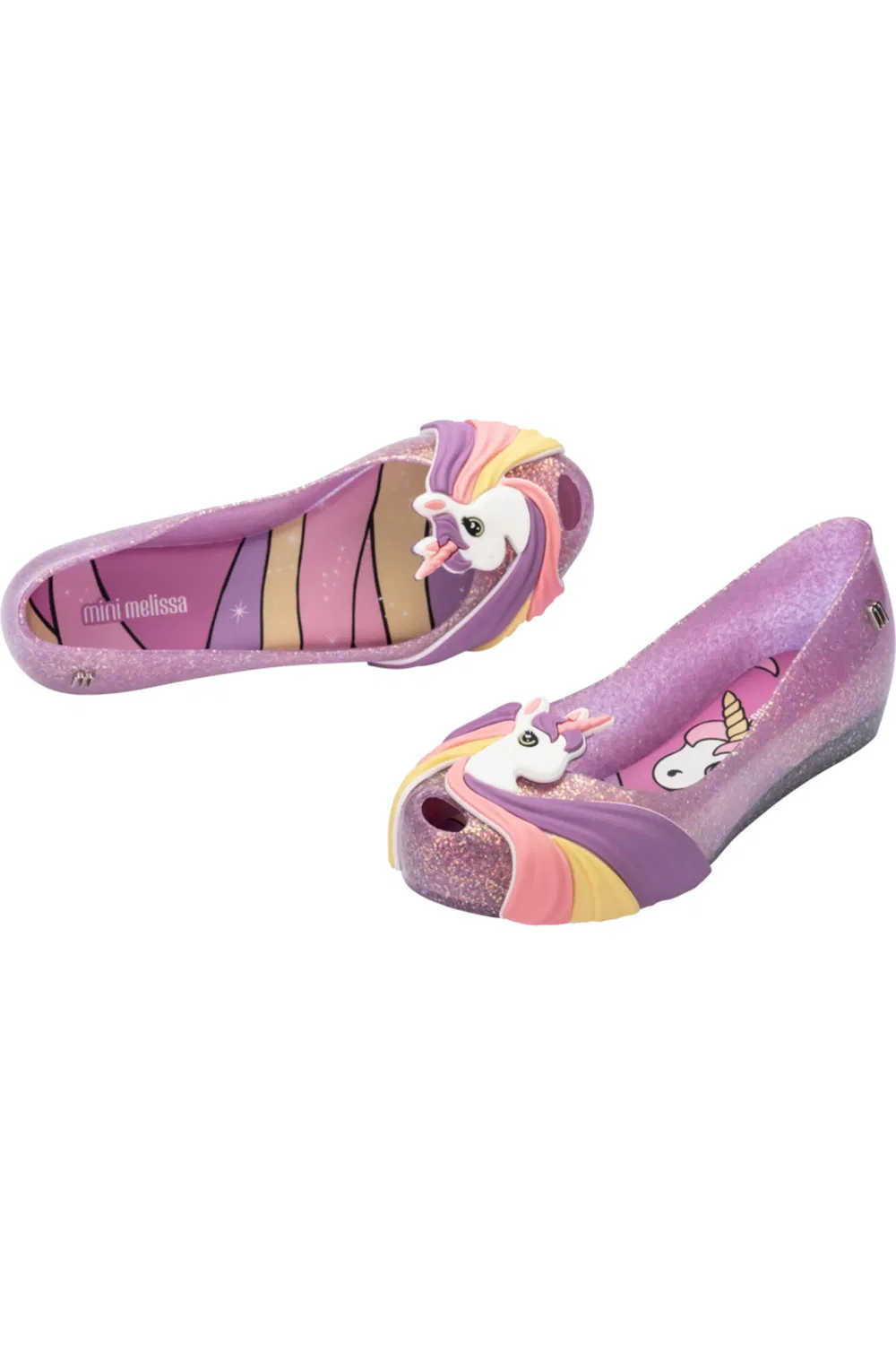 Детские туфли Мэри Джейн ароматизированные Ultragirl Mini Melissa, Glitter Lilac — фото 4