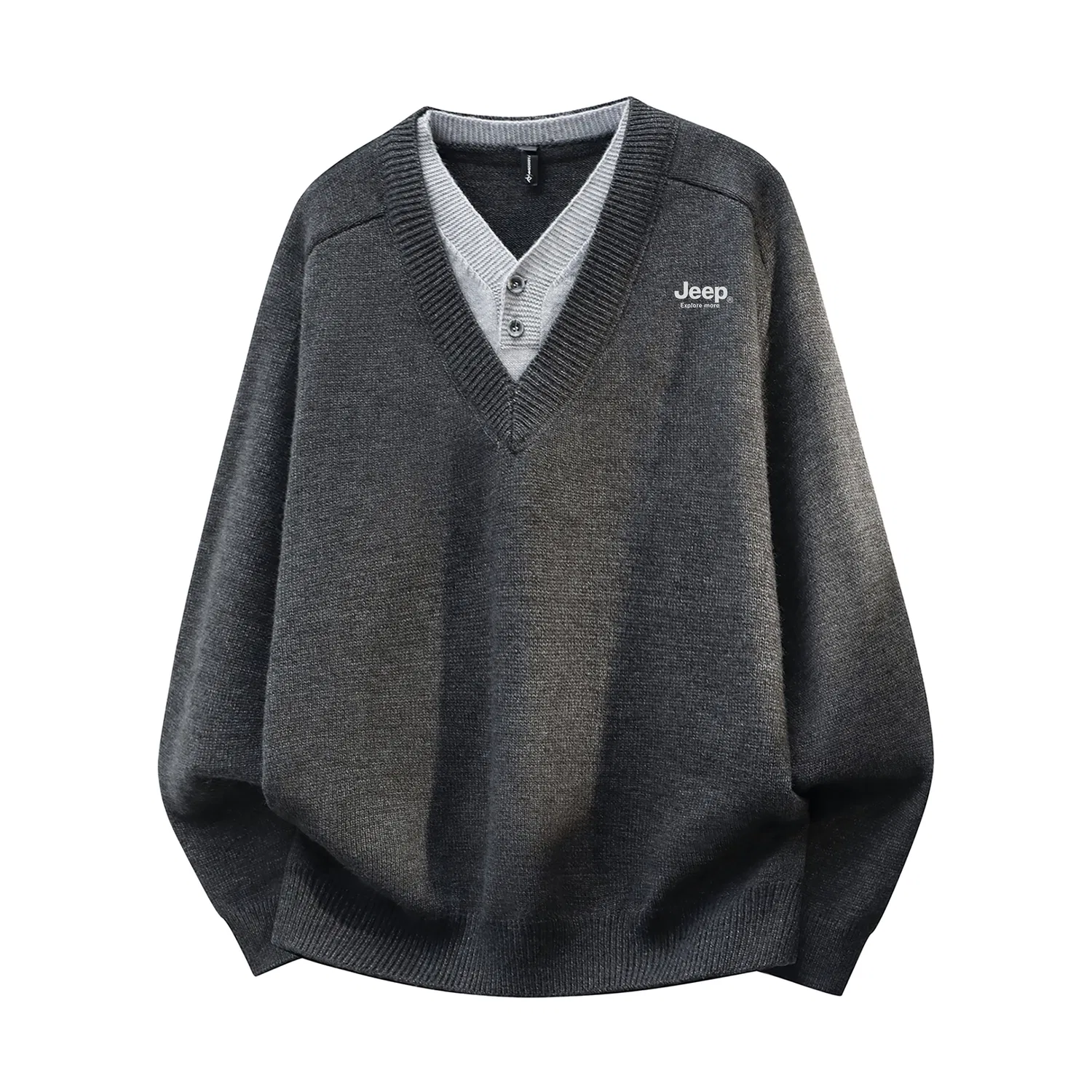 Детский свитер с длинным рукавом Jeep, Dark Gray