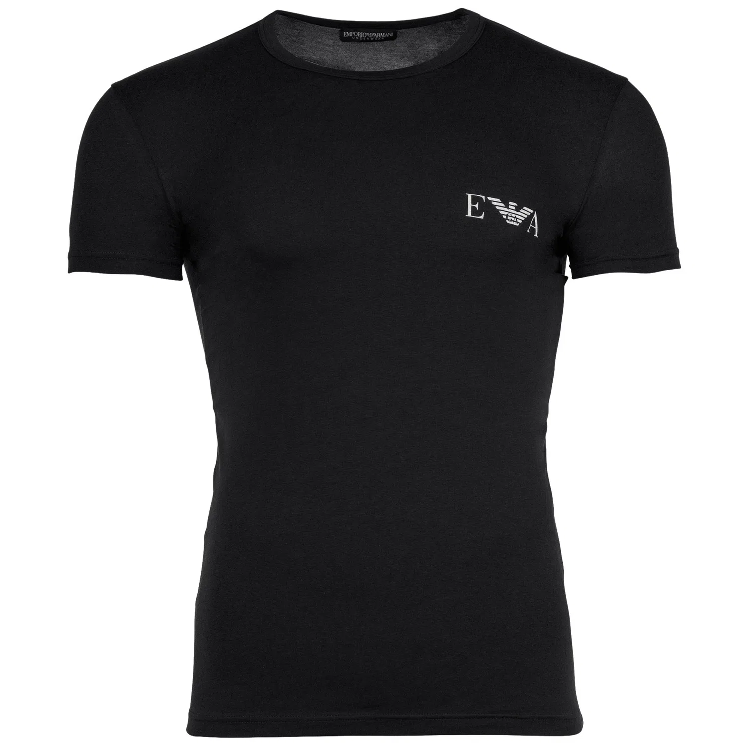 Мужская хлопковая футболка 2er Pack Emporio Armani, Black/White — фото 4