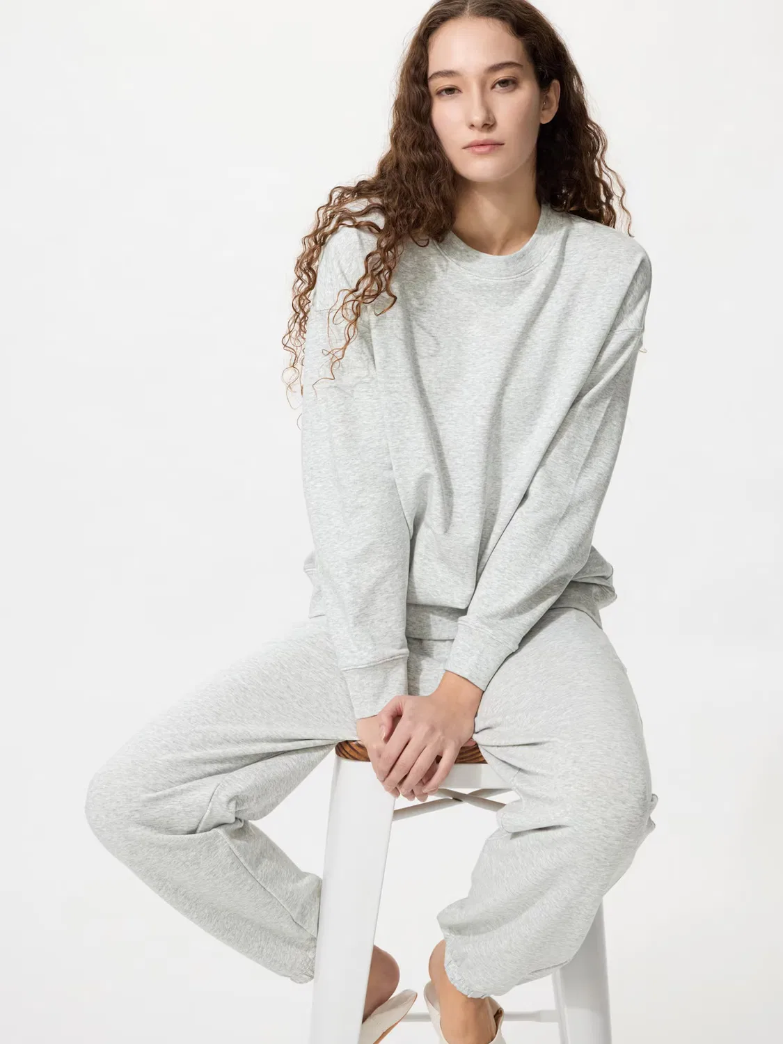Комплект одежды Uniqlo, ультраэластичный, серый
