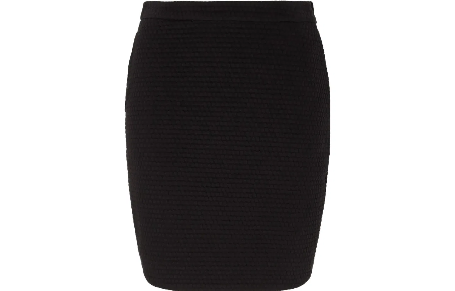Юбка текстурированная с эластичным поясом, Emporio Armani, Black