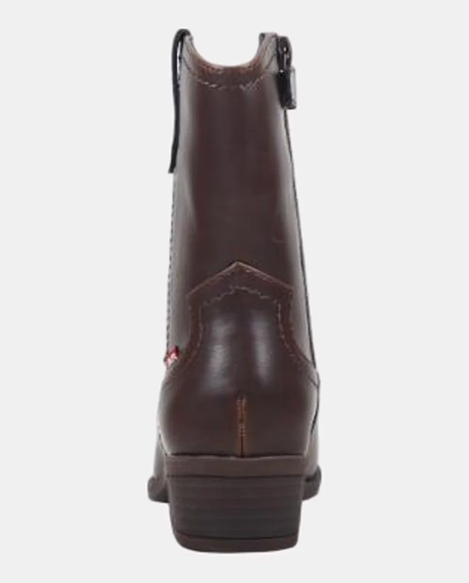Детские ботинки, Cowboy Logo Lateral, Levi's kidswear, коричневый шоколадный — фото 2