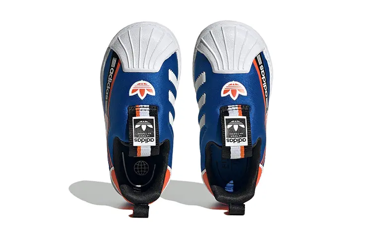 Кроссовки adidas originals Superstar Series Toddler Shoes TD Low-top Blue/Orange/White/Black — фото 4