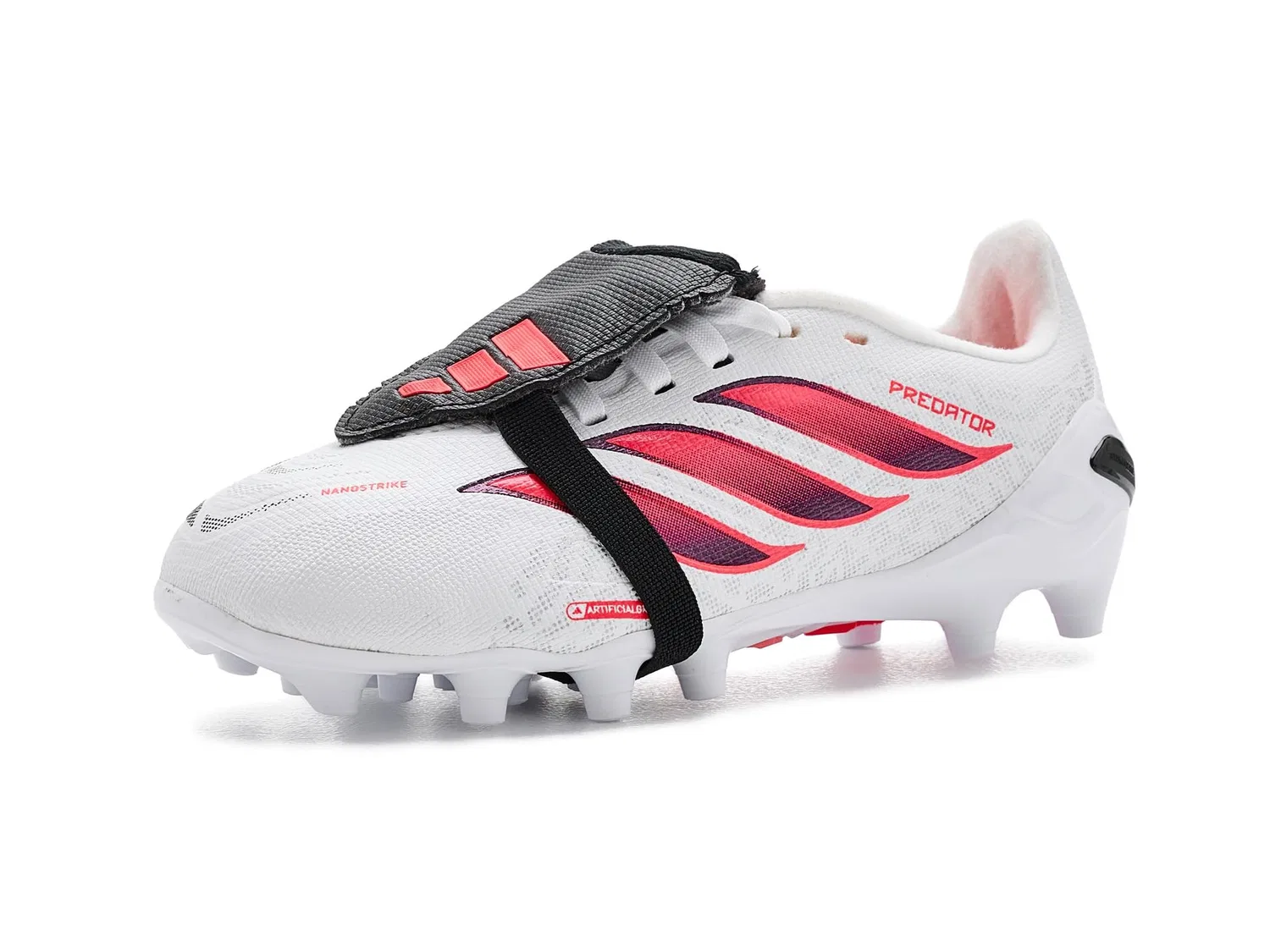 Бутсы Predator League Fold-Over Tongue Artificial Ground Football Boots (для маленьких и больших детей) Adidas Kids, White/Solar Turbo/Black