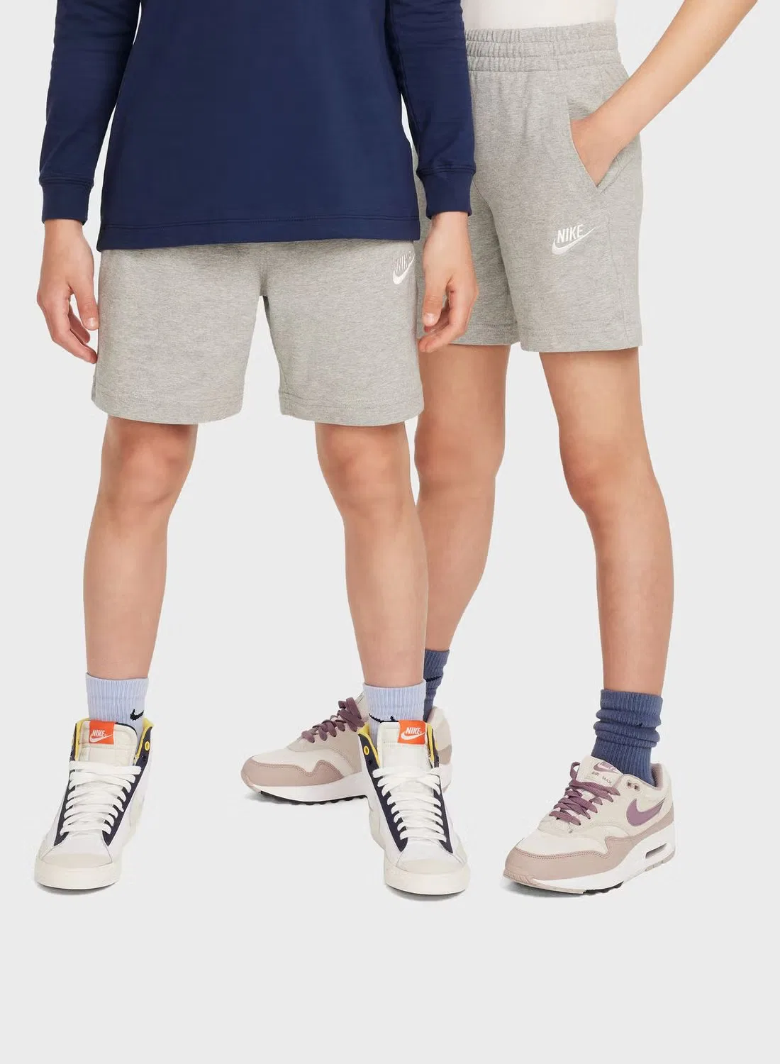Шорты с логотипом Nike, серый