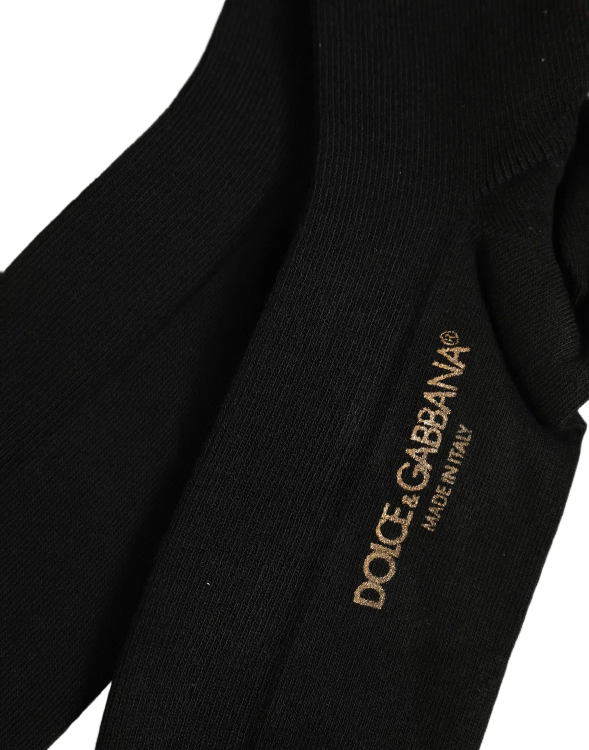 Женские носки с вышитым логотипом Over The Calf Dolce & Gabbana, Black