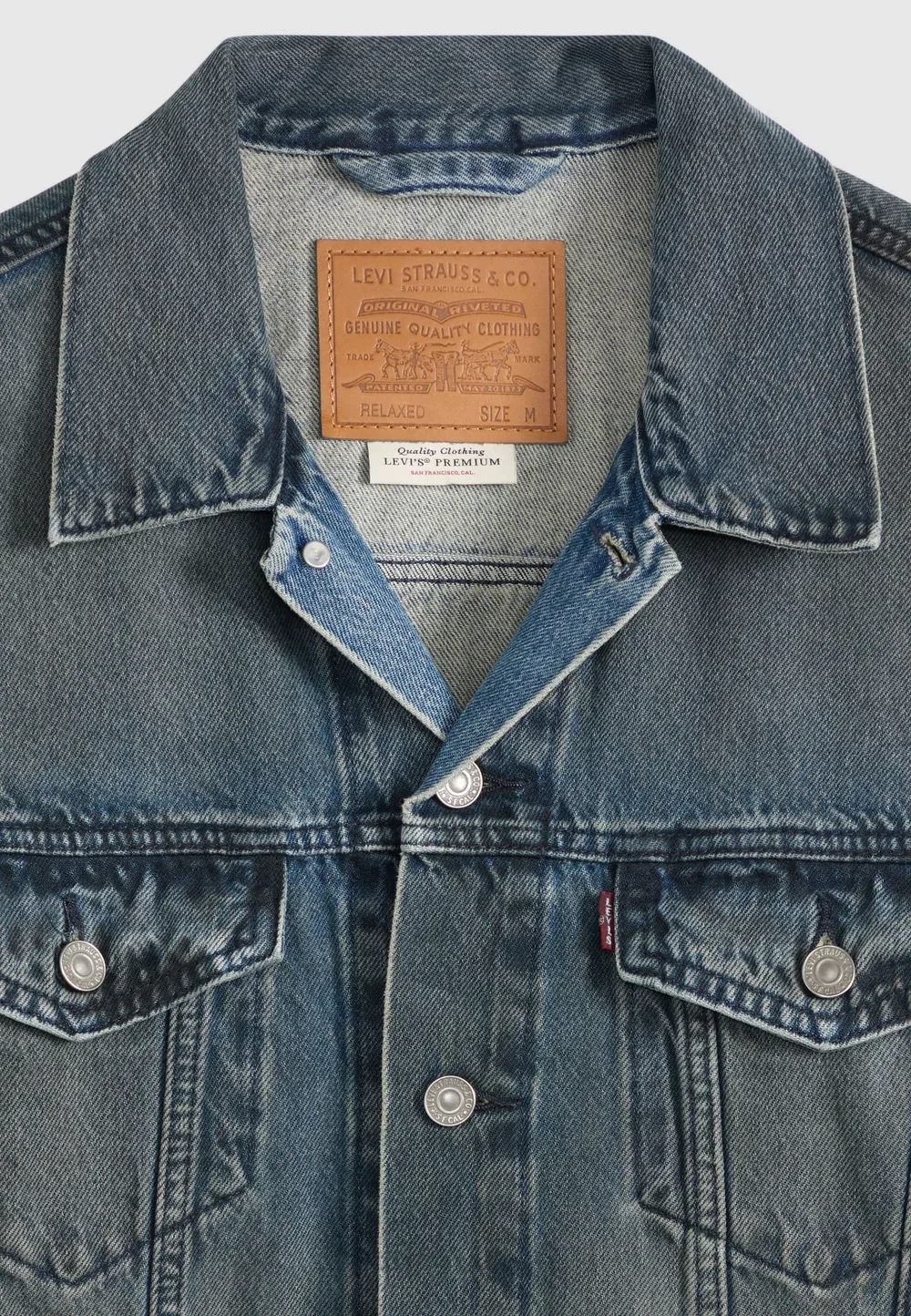 Свободная джинсовая куртка-тракер Levi'S, Dark-Blue Denim — фото 3