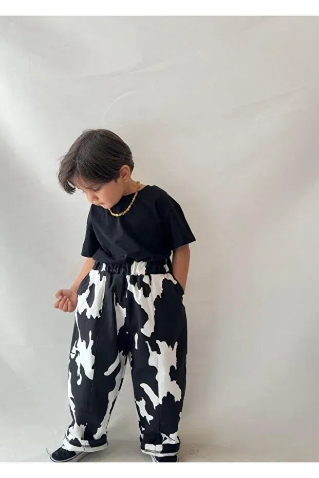 Детские брюки для мальчиков с принтом Bohemiankids Baby Wear, Black