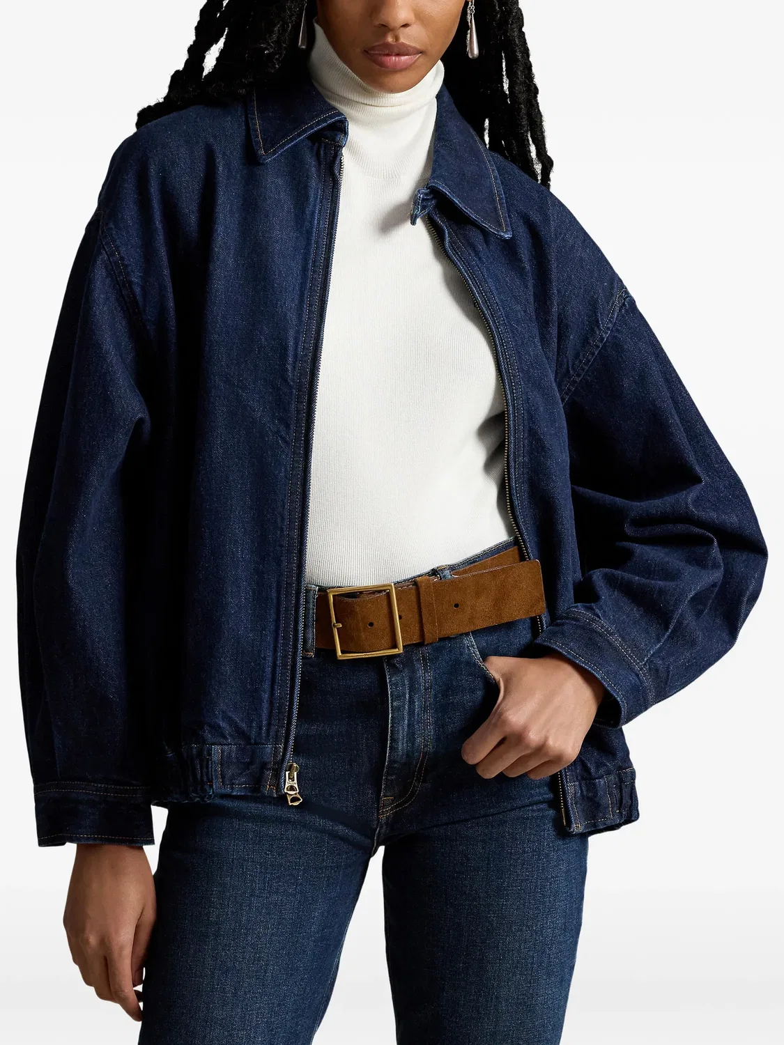 Джинсовая куртка Bubble Polo Ralph Lauren, синий — фото 3
