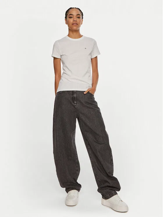 Футболка slim fit Emb Graphic Calvin Klein, белый — фото 2