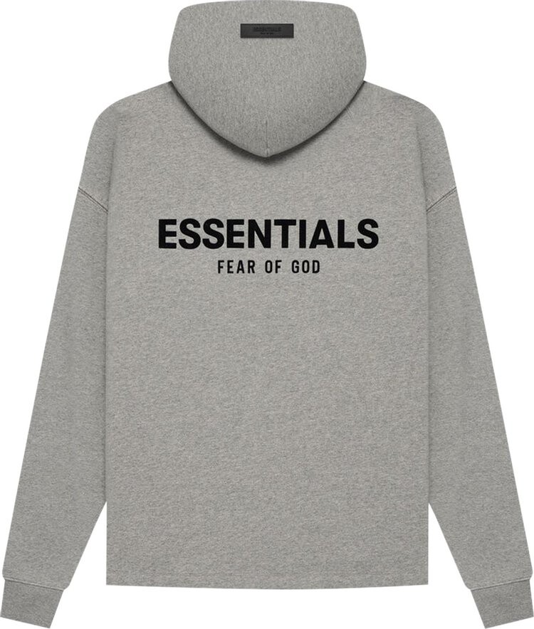 Худи Fear of God Essentials Relaxed Hoodie 'Dark Oatmeal', серый — фото 3