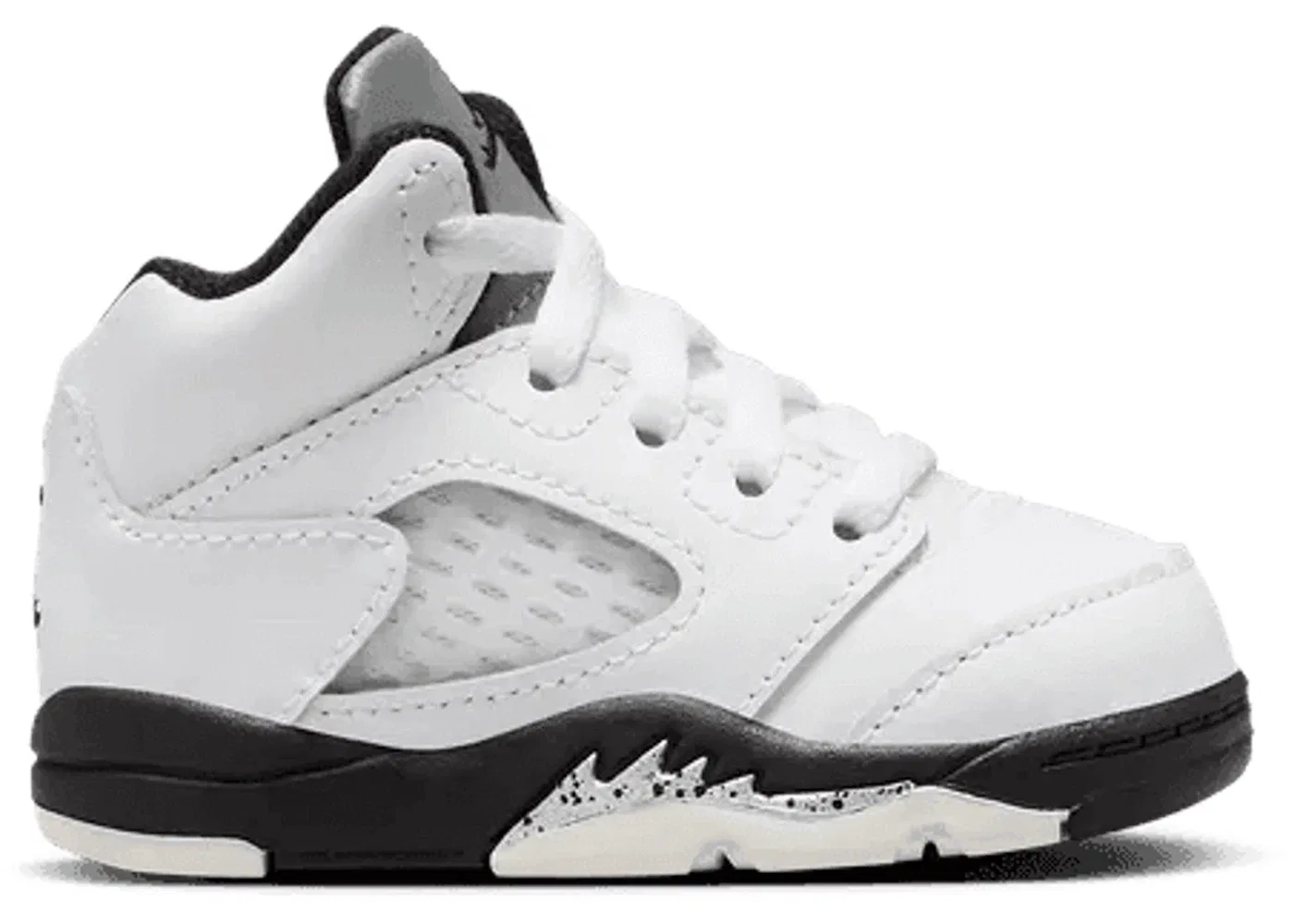 Детские кроссовки Lifestyle Jordan 5 Retro Reverse Metallic (TD) Jordan, White/Black/Sail/Metallic Silver