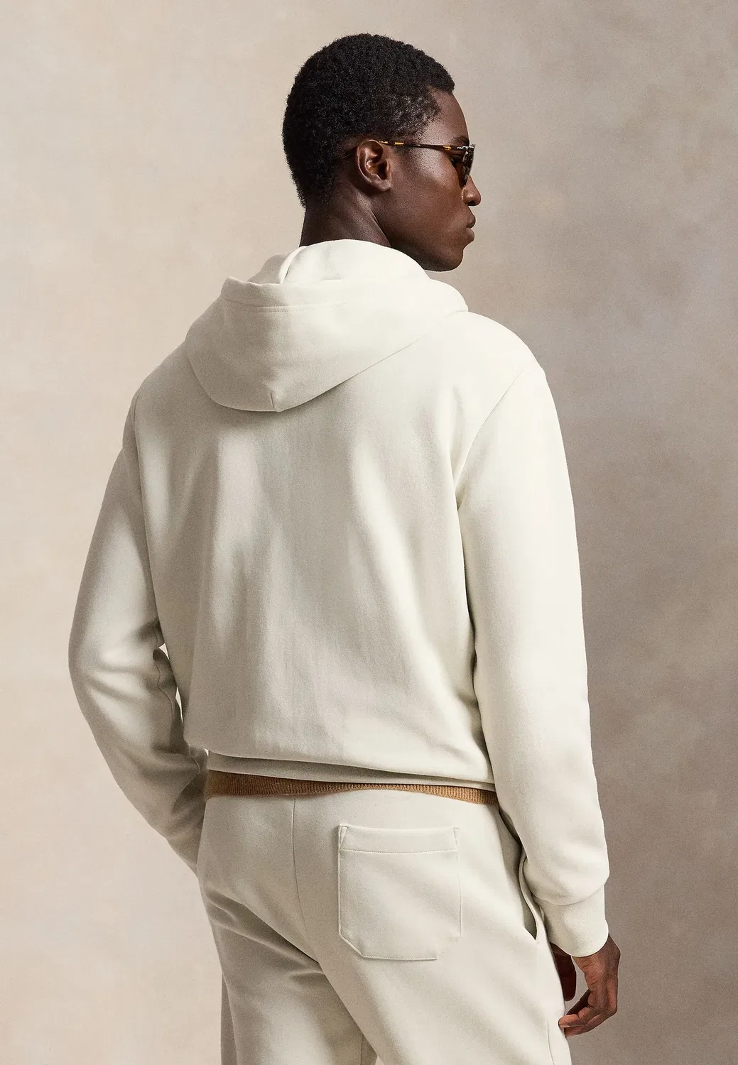 Худи из двойной вязки на молнии - толстовка на молнии Polo Ralph Lauren, Stone Pebble — фото 3