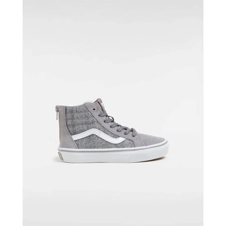 Повседневные кроссовки на шнуровке и молнии Sk8-Hi Zip Vans, Gunmetal