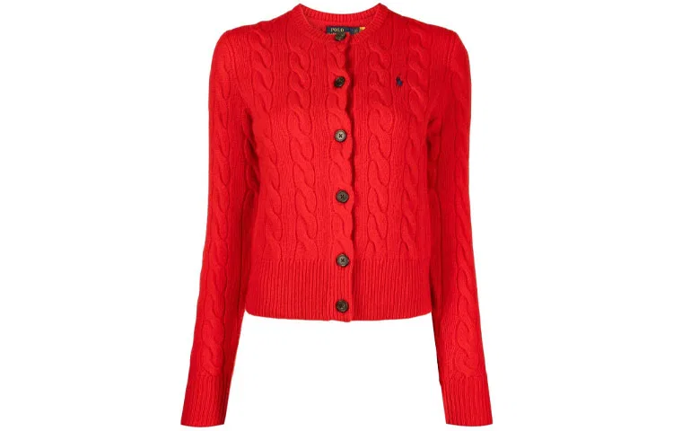 Женский джемпер с V-образным вырезом Iris Polo Ralph Lauren, Red