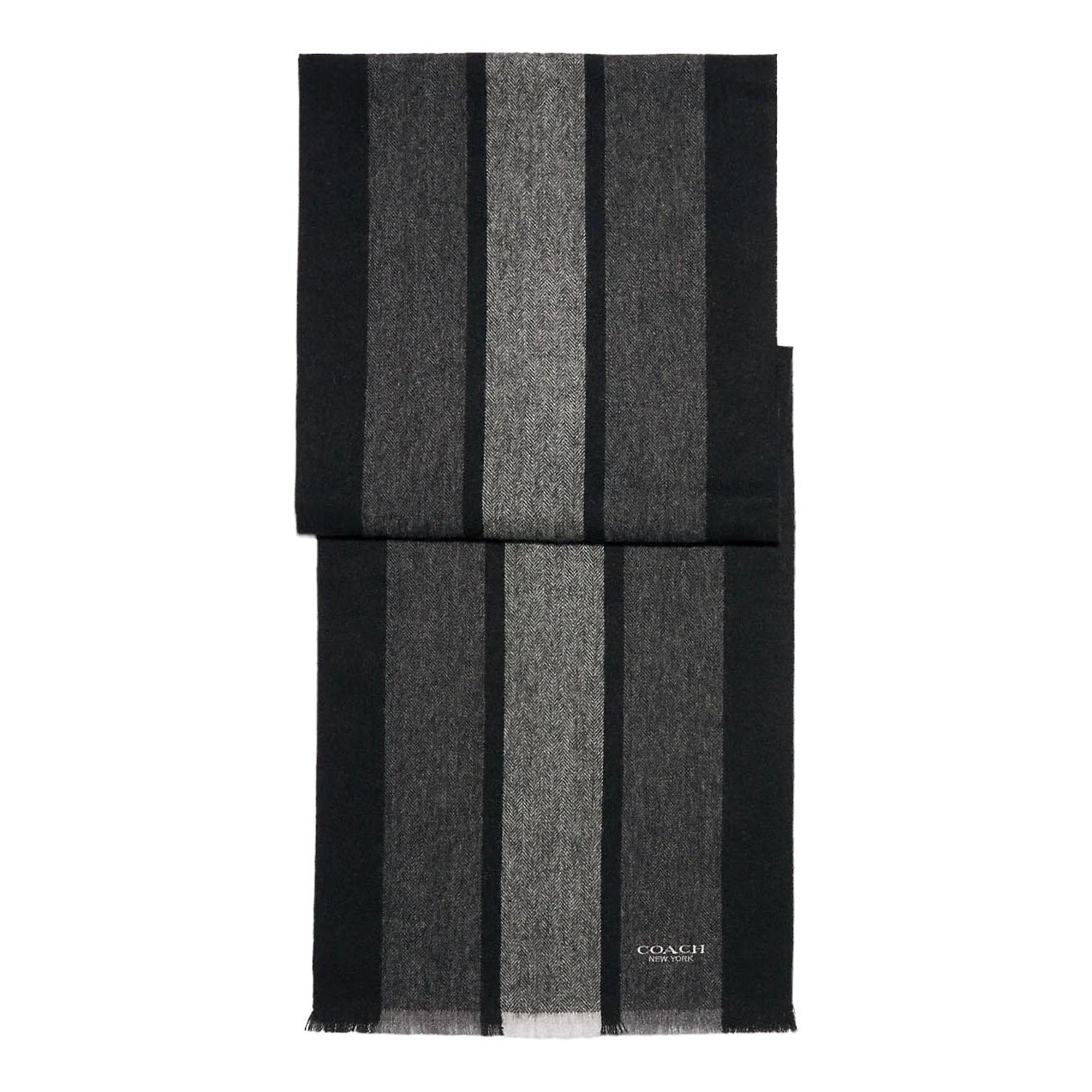 

Шарф Coach Outlet Varsity Sport Scarf, черный/темно-серый