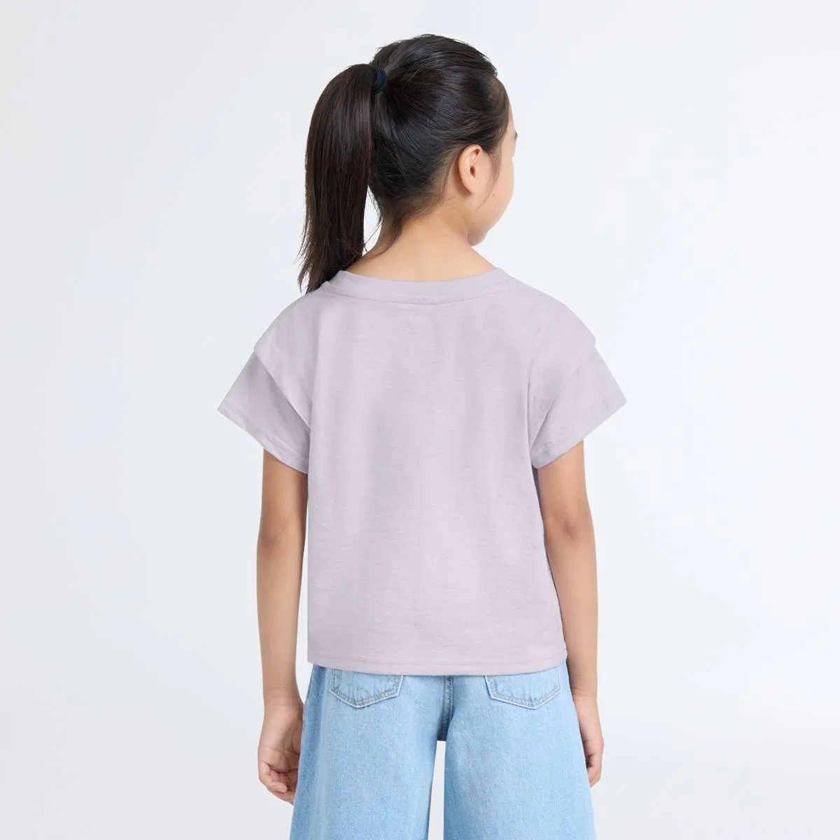 Вязаный топ с двумя рукавами для девочек 4-6 лет Levi's, Lavender Blue - Purple — фото 3