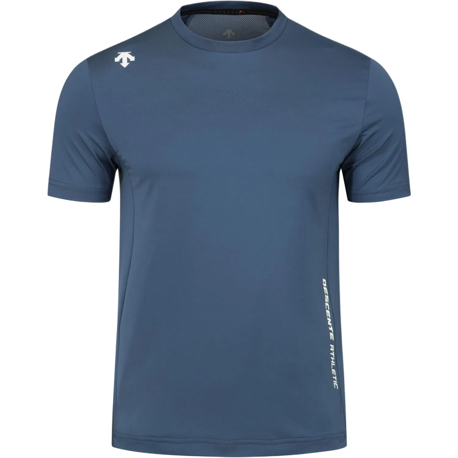Детская футболка быстросохнущая с круглым вырезом Denim Blue/DBLU DESCENTE, Denim Blue/DBLU