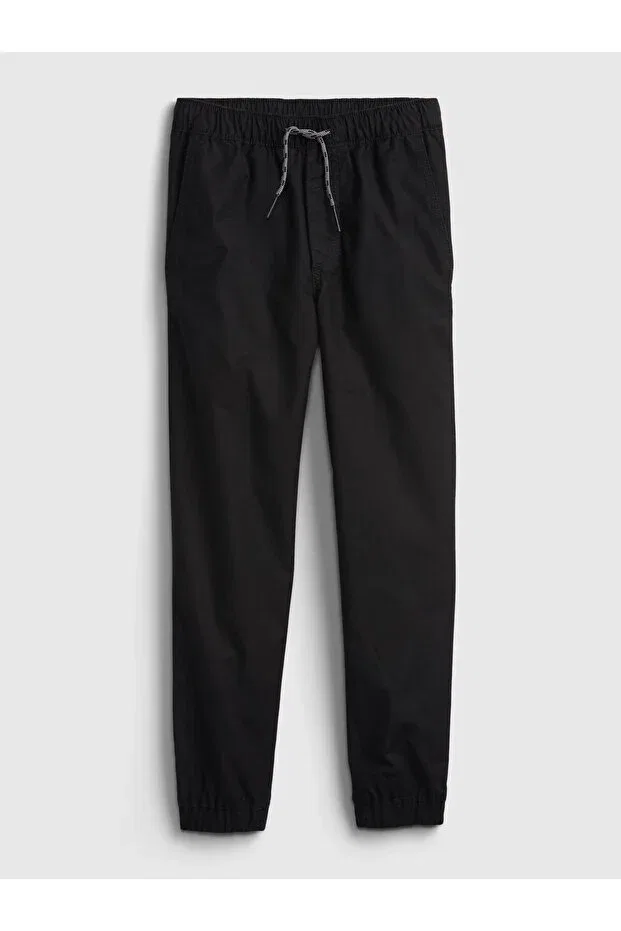 Детские спортивные штаны для мальчиков с принтом Gap Everyday Washwell Jogger, Black-004 — фото 2