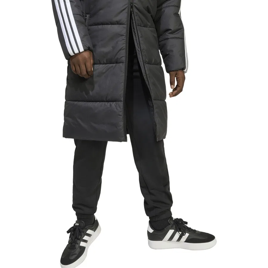 Детское пальто с длинным рукавом adidas JW2484 J Long Coat, Черный — фото 4