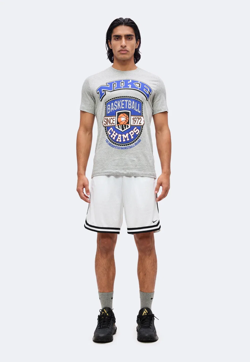 Футболка с принтом "Tee Asbury Champs" Nike Performance, Dark Grey Heather — фото 2