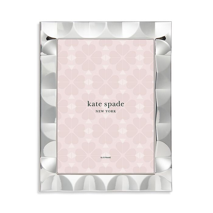 

Кейт Спейд Нью-Йорк South Street Серебряная рамка с гребешком, 8 x 10 дюймов kate spade new york, серебряный