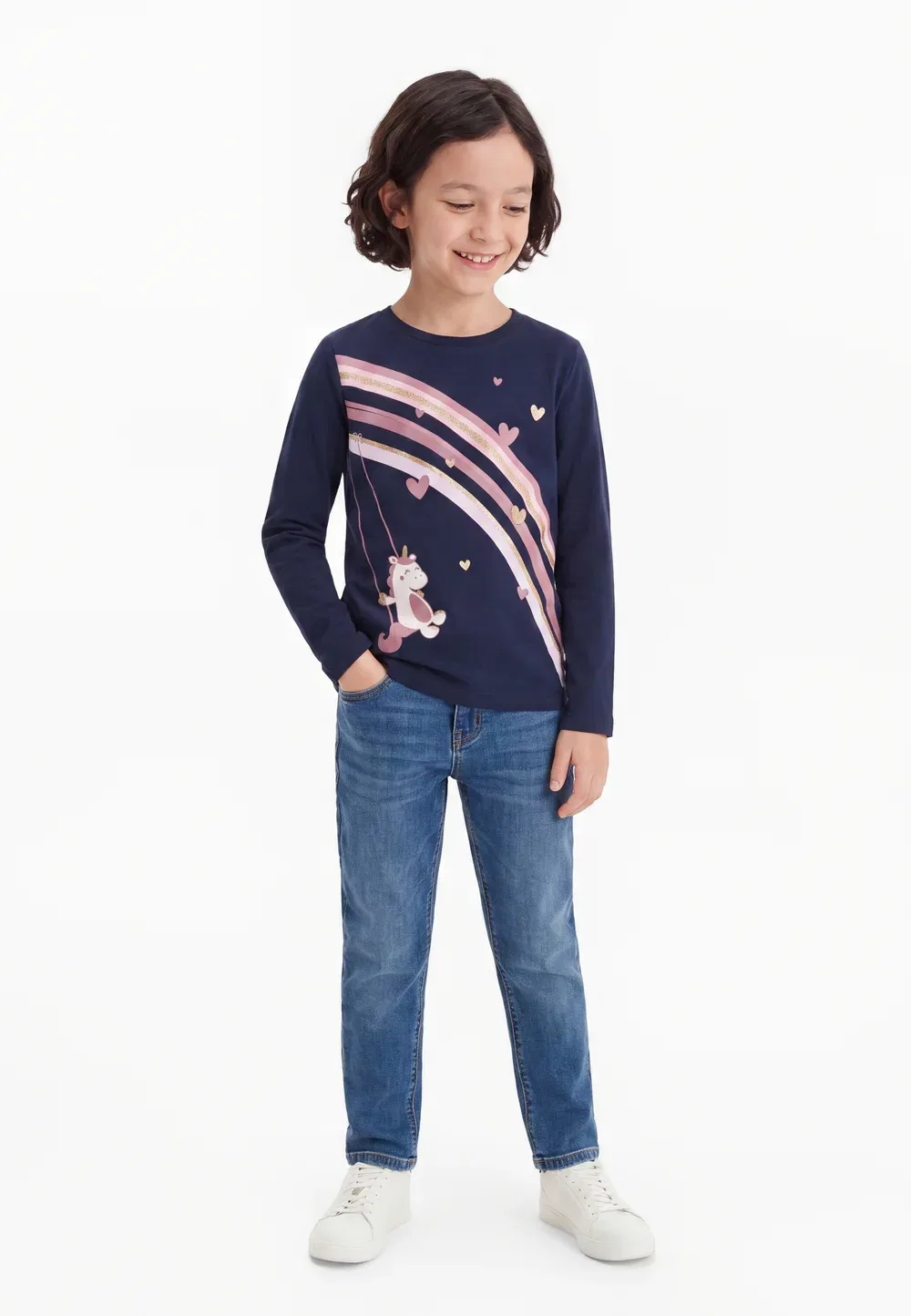 Nmfnia 3 pack - футболка с длинными рукавами Name It, Navy Blazer/Sweet Dreams/Lilas