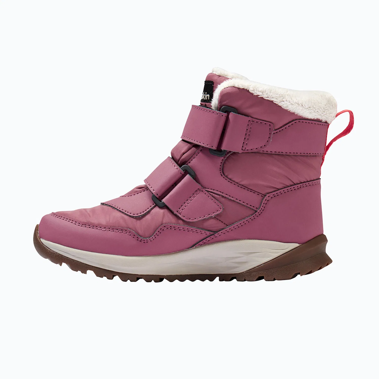 Детские зимние ботинки с высоким голенищем Polar Bear-B Texapore Mid Vc Jack Wolfskin, Rosa — фото 2